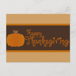 Happy Thanksgiving Autumn Pumpkin Feestdagenkaart
