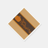 Happy Thanksgiving Autumn Pumpkin Servet (Hoek)