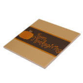 Happy Thanksgiving Autumn Pumpkin Tegeltje (Zijkant)