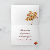 Happy Thanksgiving Autumn Road Feestdagen Kaart (Binnen)