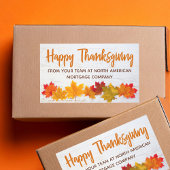 Happy Thanksgiving Autumn verlaat bedrijfsfeest Rechthoekige Sticker