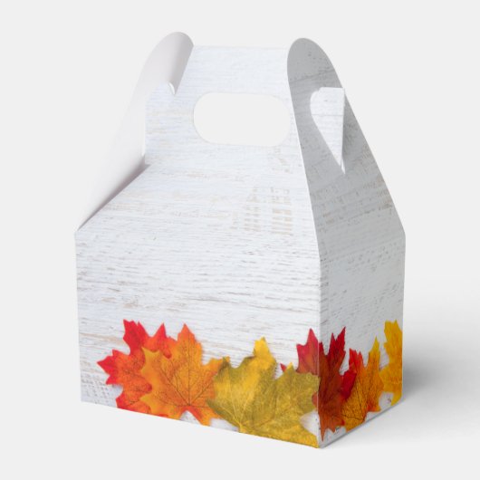 Happy Thanksgiving Autumn verlaat zakelijke partij Bedankdoosjes (Achterkant)