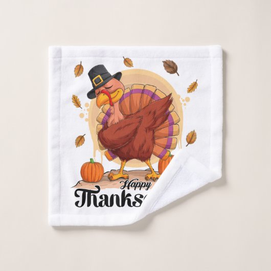 Happy Thanksgiving Bad Handdoek (Wasdoekje)