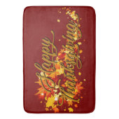 Happy Thanksgiving Badmat (Voorkant Verticaal)