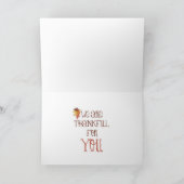 Happy Thanksgiving Banner Wenskaart Feestdagen Kaart (Binnen)