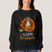 Happy Thanksgiving Beagle Dog Turkey Pet Trui (Voorkant)