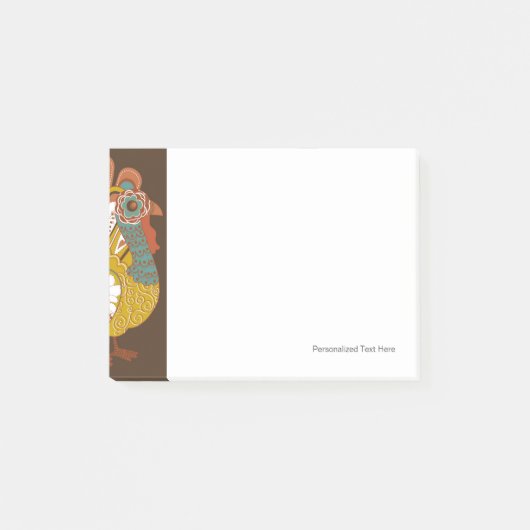 Happy Thanksgiving Beauful Turkey Card Post-it® Notes (Voorkant)