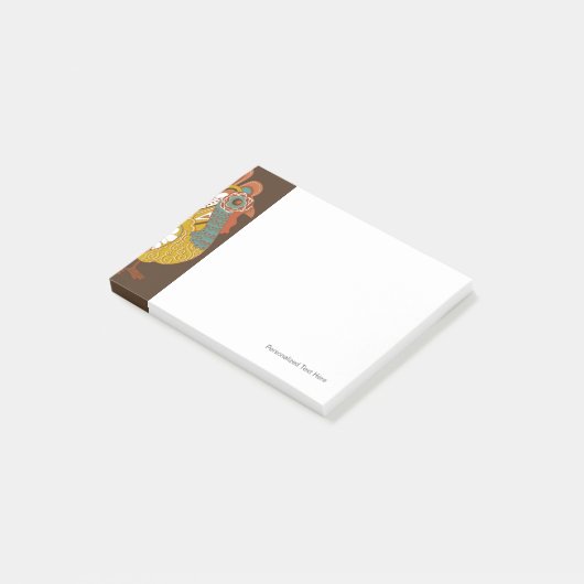 Happy Thanksgiving Beauful Turkey Card Post-it® Notes (Schuin)