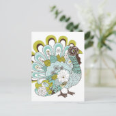 Happy Thanksgiving Beauful Turkey Kaart 2 (Staand voorkant)