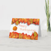 Happy Thanksgiving Bedankkaart (Voorkant)