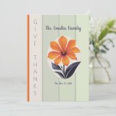 Happy Thanksgiving Bedankkaart (Staand voorkant)