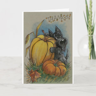 Happy Thanksgiving, bedankt, Schotse doodsbang Gr Kaart