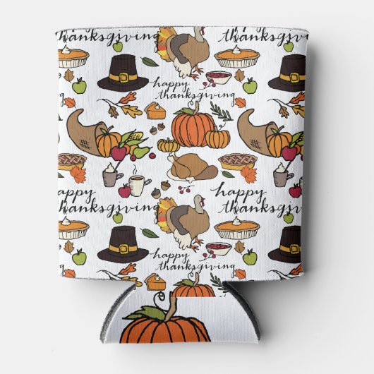 Happy Thanksgiving Beer/Soda Cooler (Voorkant)