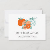 Happy Thanksgiving-bericht Bedankkaart (Voorkant)