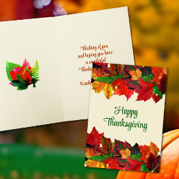 Happy Thanksgiving-berichtkaarten Feestdagen Kaart