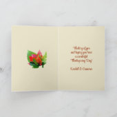 Happy Thanksgiving-berichtkaarten Feestdagen Kaart (Binnen)