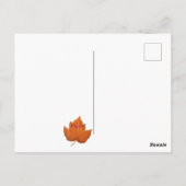 Happy Thanksgiving Black Cat Autumn Herfst Briefkaart (Achterkant)