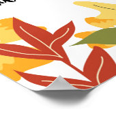 Happy Thanksgiving - Bladeren - Poster (Hoek)