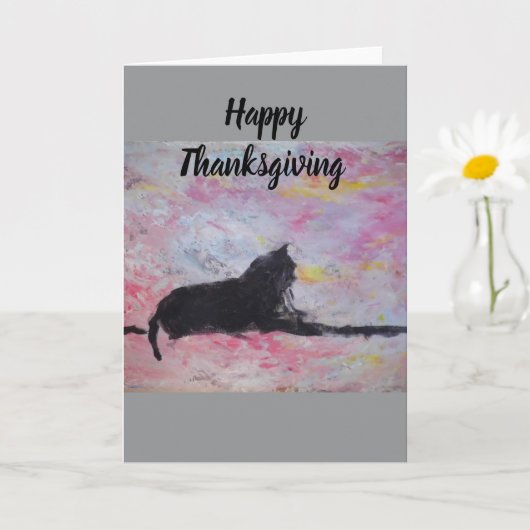 Happy Thanksgiving Blank Greeting Card Kaart (Kleine Plant)