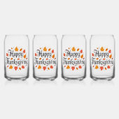 Happy Thanksgiving Blikvorm Glas (Achterkant)