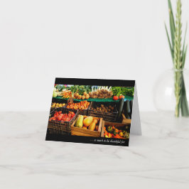 Happy Thanksgiving - Boerenmarkt in Parijs Feestdagen Kaart