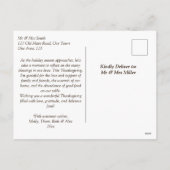 Happy Thanksgiving boho pompoen lantaarn waterverf Feestdagenkaart (Achterkant)