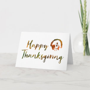 Happy Thanksgiving (bokeh turkey light) Feestdagen Kaart