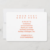 Happy Thanksgiving (bokeh turkey light) Kaart (Achterkant)