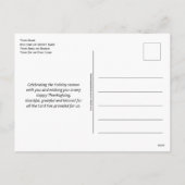 Happy Thanksgiving BREAD van het leven Feestdagenkaart (Achterkant)