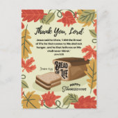 Happy Thanksgiving BREAD van het leven Feestdagenkaart (Voorkant)