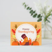Happy Thanksgiving Briefkaart (Staand voorkant)