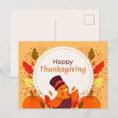 Happy Thanksgiving Briefkaart (Voorkant / Achterkant)