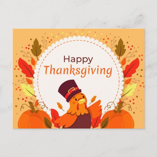 Happy Thanksgiving Briefkaart (Voorkant)