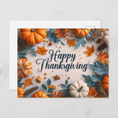 Happy Thanksgiving Briefkaart (Voorkant / Achterkant)