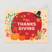 Happy Thanksgiving Briefkaart (Voorkant)