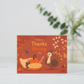 Happy Thanksgiving Briefkaart (Staand voorkant)
