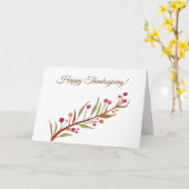 Happy Thanksgiving Briefkaart (Gele Bloem)