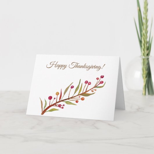 Happy Thanksgiving Briefkaart (Voorkant)