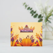 Happy Thanksgiving Briefkaart (Staand voorkant)