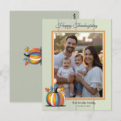 Happy Thanksgiving Briefkaart (Voorkant / Achterkant)