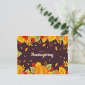 Happy Thanksgiving Briefkaart (Staand voorkant)