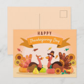 Happy Thanksgiving Briefkaart (Voorkant / Achterkant)