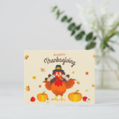 Happy Thanksgiving Briefkaart (Staand voorkant)