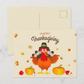 Happy Thanksgiving Briefkaart (Voorkant / Achterkant)