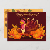 Happy Thanksgiving Briefkaart (Voorkant / Achterkant)