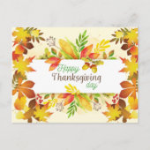 Happy Thanksgiving Briefkaart (Voorkant)