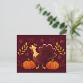 Happy Thanksgiving Briefkaart (Staand voorkant)