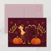 Happy Thanksgiving Briefkaart (Voorkant / Achterkant)