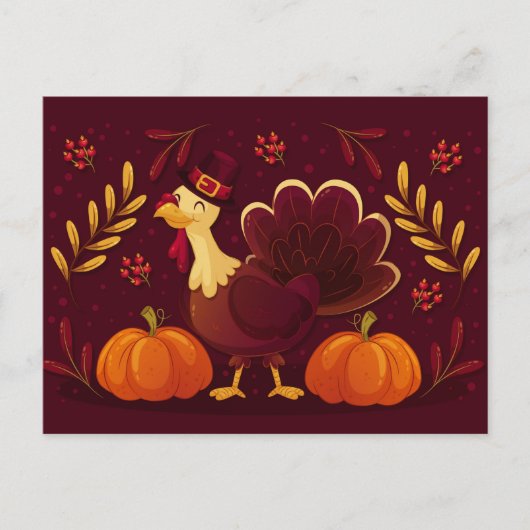 Happy Thanksgiving Briefkaart (Voorkant)