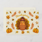 Happy Thanksgiving Briefkaart (Voorkant / Achterkant)